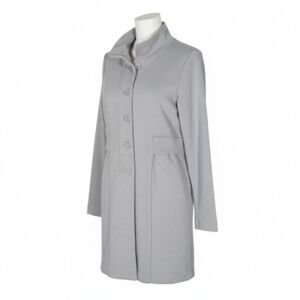 Banana Republic Light Gray Classy Trench Coat Medium